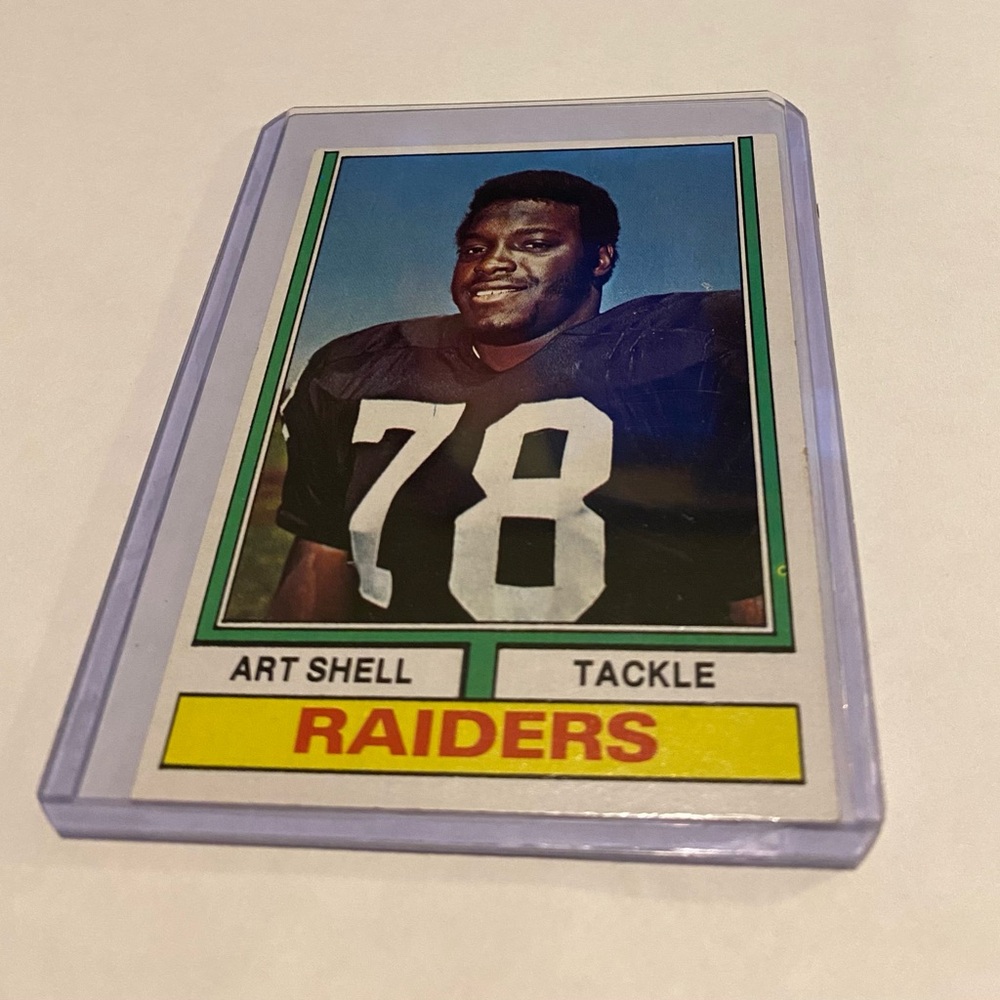 Art Shell 1974 Topps Football Card Vintage Collectible